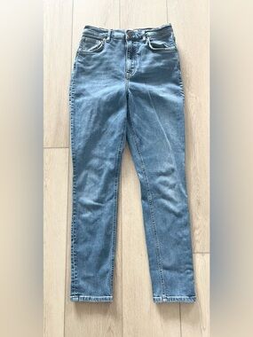 Reformation High Rise Skinny Crop Medium Wash Blue Jeans Women's Size 26